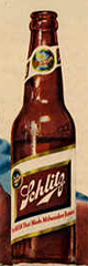 A bottle of Schlitz beer