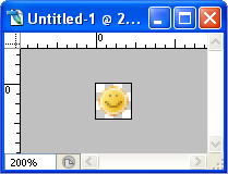 Zoom in into Favicon work area
