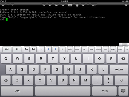 Python on the iPad
