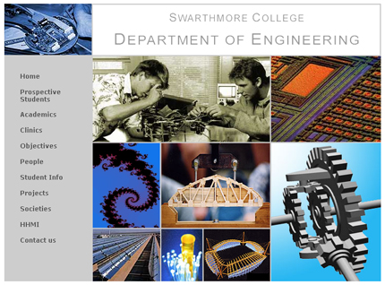 The Engineering website before relaunch