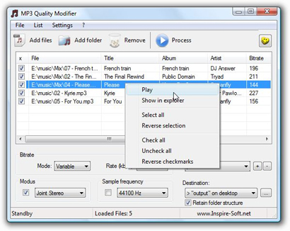 MP3 Quality Modifier