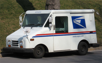 United States postal service truck