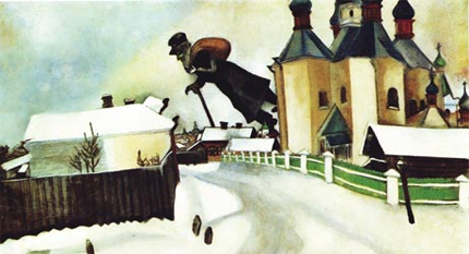 Study for Over Vitebsk