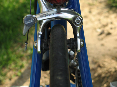 Picture of the brakes of the Cannondale SR400
