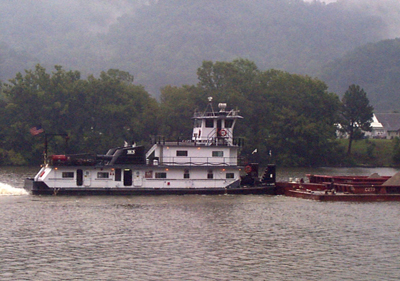 The M/V Cahaba has been rechristened as the Capt. Ed Harris and runs up and down West Virginia